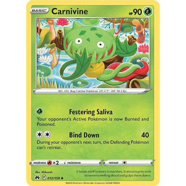 Carnivine (012/159) [Sword & Shield: Crown Zenith]