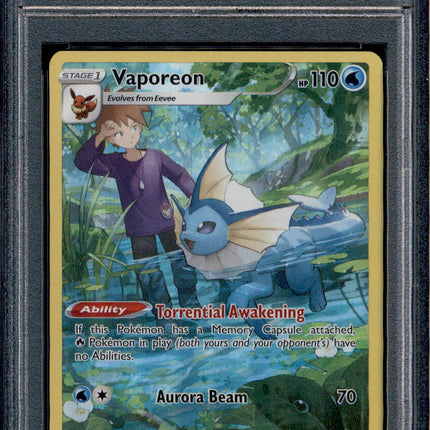 Vaporeon - TG02/TG30 - PSA 8 - Full Art - Brilliant Stars - Pokemon - 30242