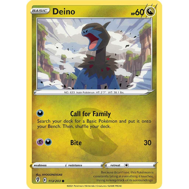 Deino (113/203) [Sword & Shield: Evolving Skies]