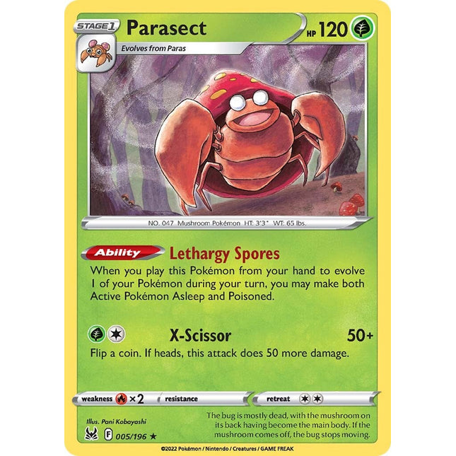 Parasect (005/196) [Sword & Shield: Lost Origin]