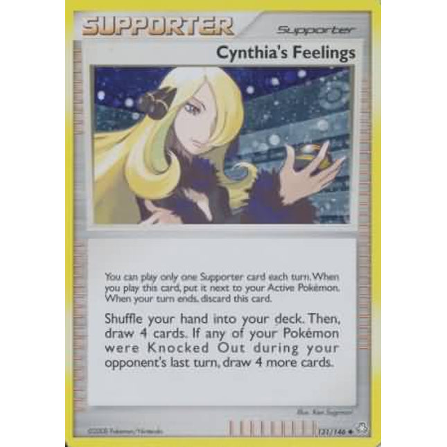 Cynthia's Feelings (131/146) (Cosmos Holofoil) [Diamond & Pearl: Legends Awakened]