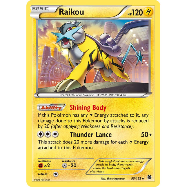 Raikou (55/162) (Cosmos Holo) (Blister Exclusive) [XY: BREAKthrough]