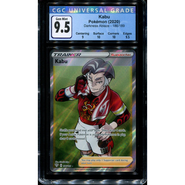 Kabu - 186/189 - CGC 9.5 Gem Mint - Darkness Ablaze - 68222