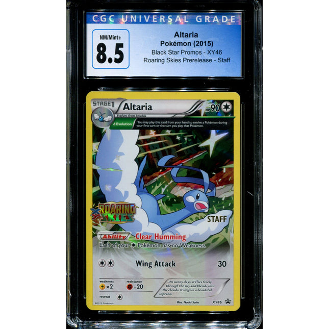 Altaria - XY46 - CGC 8.5 - Black Star Promos - Prerelease Staff - Pokemon - 94031