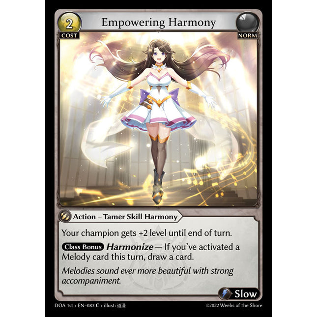 Empowering Harmony - DOA 1st EN-083 - Common - Near Mint - Foil - Grand Archive TCG