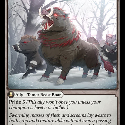 Enraged Boars - DOA Alter EN-084 - Common - Near Mint - Foil - Grand Archive TCG