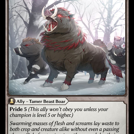 Enraged Boars - DOA 1st EN-084 - Common - Near Mint - Non-Foil - Grand Archive TCG