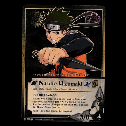 Naruto Uzumaki - 588 - NM - Unlimited - Super Rare Foil - Naruto CCG - D3-158