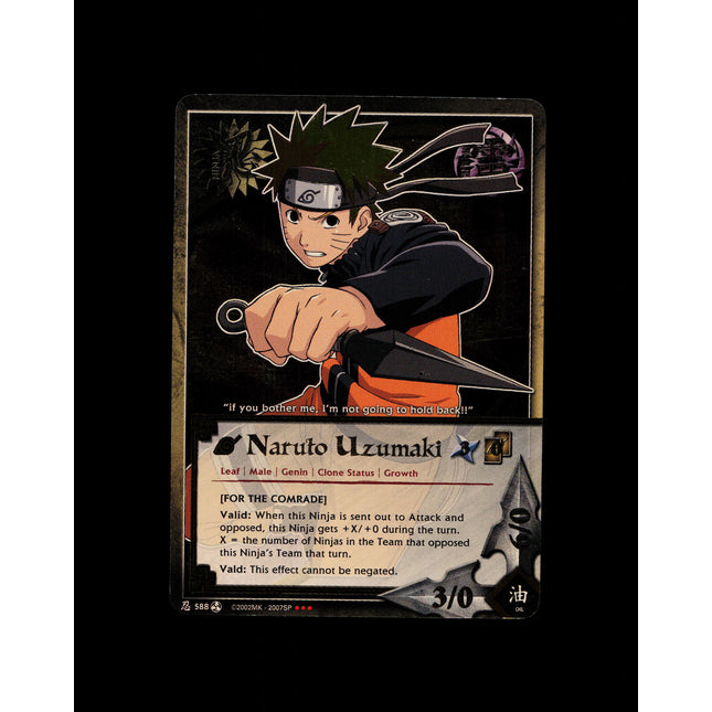 Naruto Uzumaki - 588 - NM - Unlimited - Super Rare Foil - Naruto CCG - D3-158