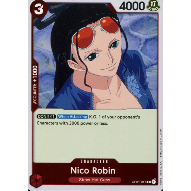 Nico Robin - OP01-017 - Rare - English - One Piece TCG OP-01