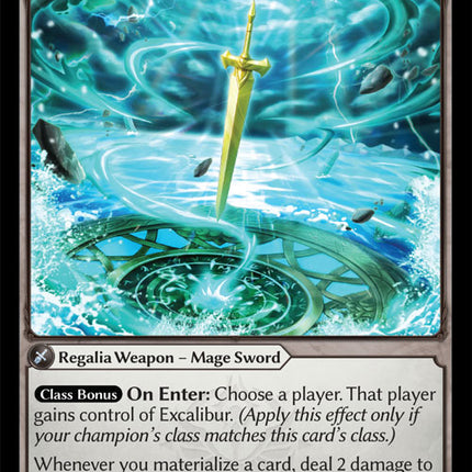 Excalibur, Cursed Sword - DOA Alter EN-034 - Super Rare - Near Mint - Foil - Grand Archive TCG