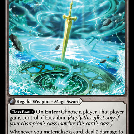 Excalibur, Cursed Sword - DOA 1st EN-034 - Super Rare - Near Mint - Non-Foil - Grand Archive TCG