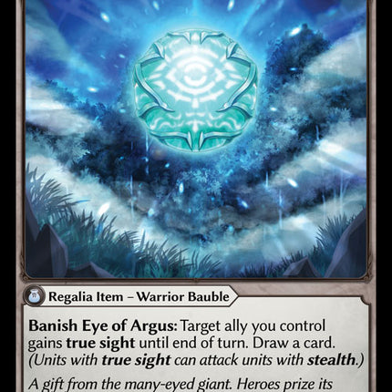 Eye of Argus - DOA 1st EN-035 - Rare - Near Mint - Foil - Grand Archive TCG