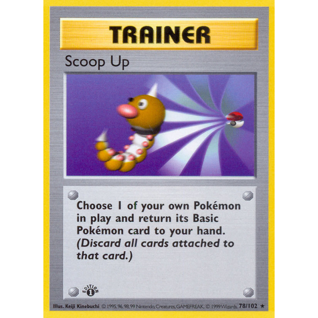 Scoop Up (78/102) (Shadowless) [Base Set 1st Edition]