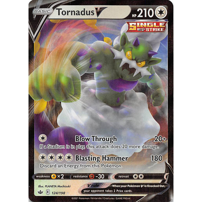 Tornadus V (124/198) [Sword & Shield: Chilling Reign]