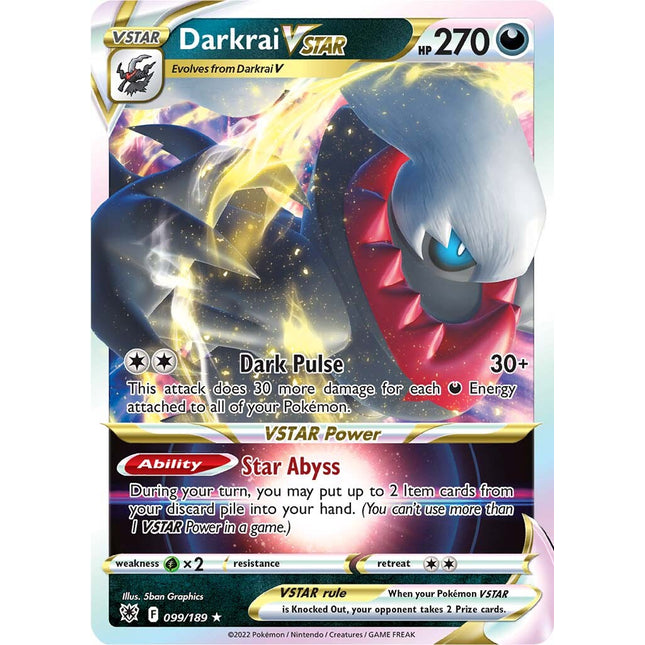 Darkrai VSTAR (099/189) [Sword & Shield: Astral Radiance]