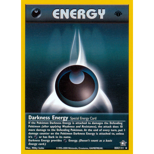 Darkness Energy (104/111) [Neo Genesis 1st Edition]