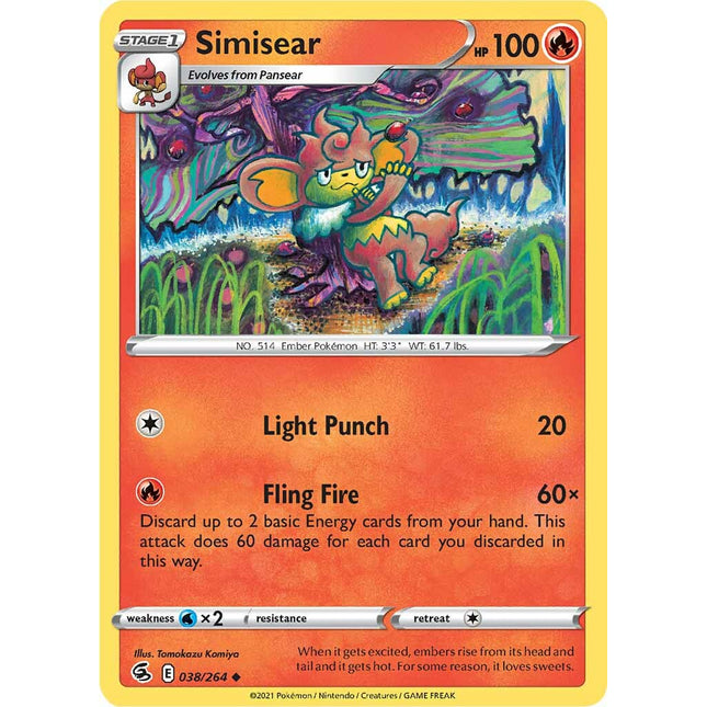 Simisear (038/264) [Sword & Shield: Fusion Strike]