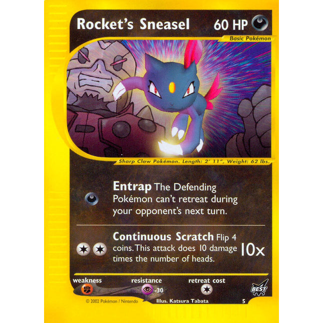 Rocket's Sneasel (5) [Best of Promos]