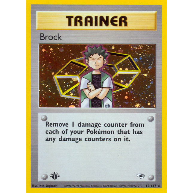 Brock (15/132) [Gym Heroes 1st Edition]