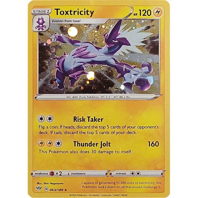 Toxtricity (063/189) (Cosmos Holo) [Sword & Shield: Darkness Ablaze]
