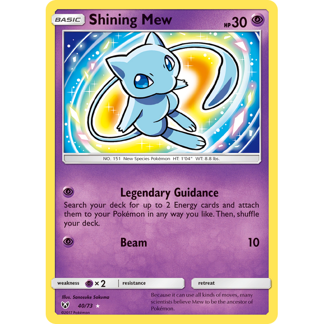 Shining Mew (40/73) [Sun & Moon: Shining Legends]