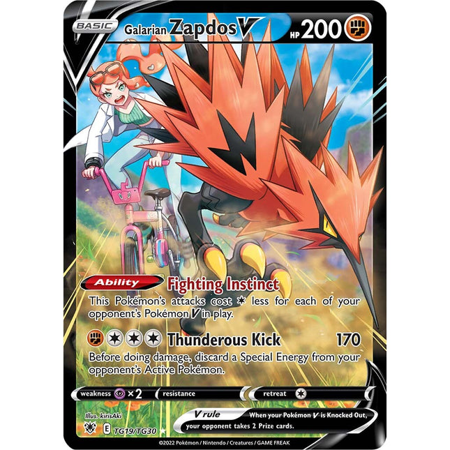 Galarian Zapdos V (TG19/TG30) [Sword & Shield: Astral Radiance]
