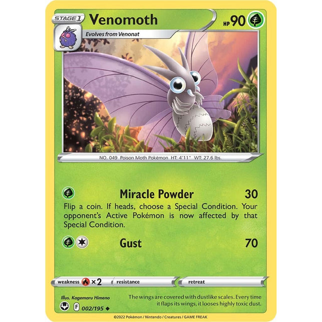 Venomoth (002/195) [Sword & Shield: Silver Tempest]