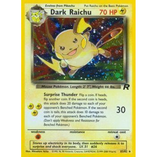 Dark Raichu (83/82) [Team Rocket]