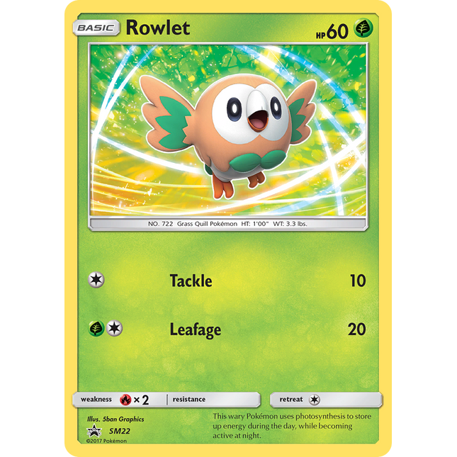 Rowlet (SM22) [Sun & Moon: Black Star Promos]