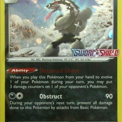 Galarian Obstagoon (119/202) (Cosmos Holo) [Sword & Shield: Base Set]