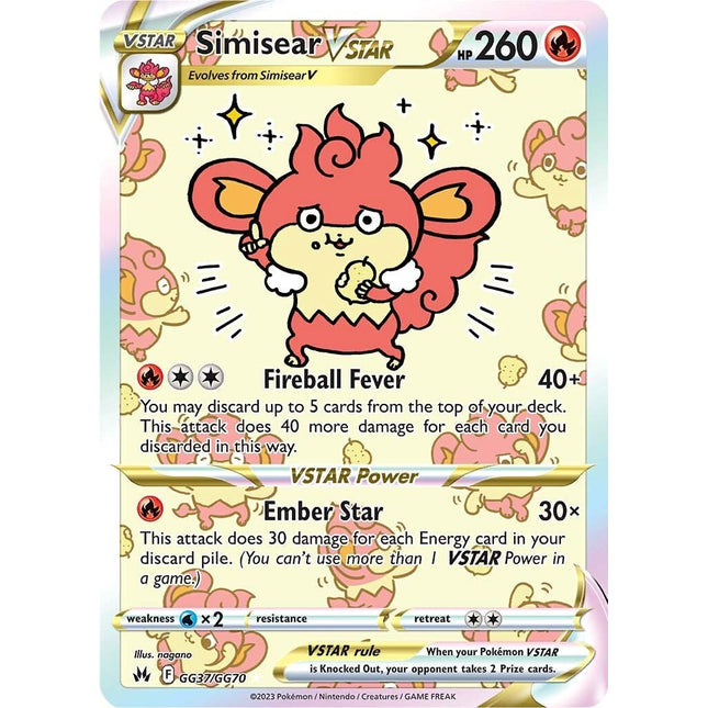 Simisear VSTAR (GG37/GG70) [Sword & Shield: Crown Zenith]