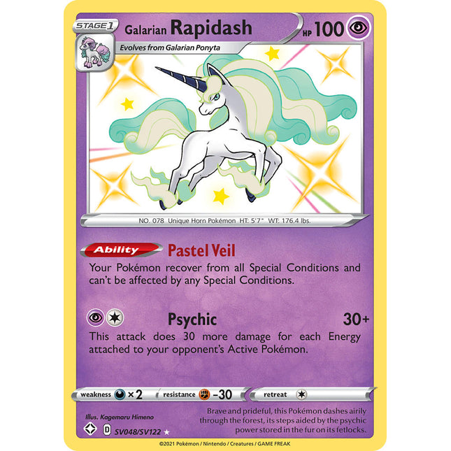Galarian Rapidash (SV048/SV122) [Sword & Shield: Shining Fates]