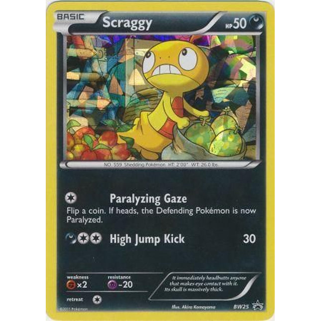 Scraggy (BW25) (Cracked Ice Holo) [Black & White: Black Star Promos]