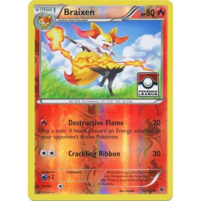 Braixen (12/124) (League Promo) [XY: Fates Collide]