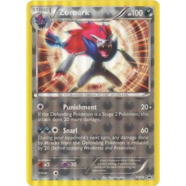 Zoroark (BW19) (Jumbo Card) [Black & White: Black Star Promos]