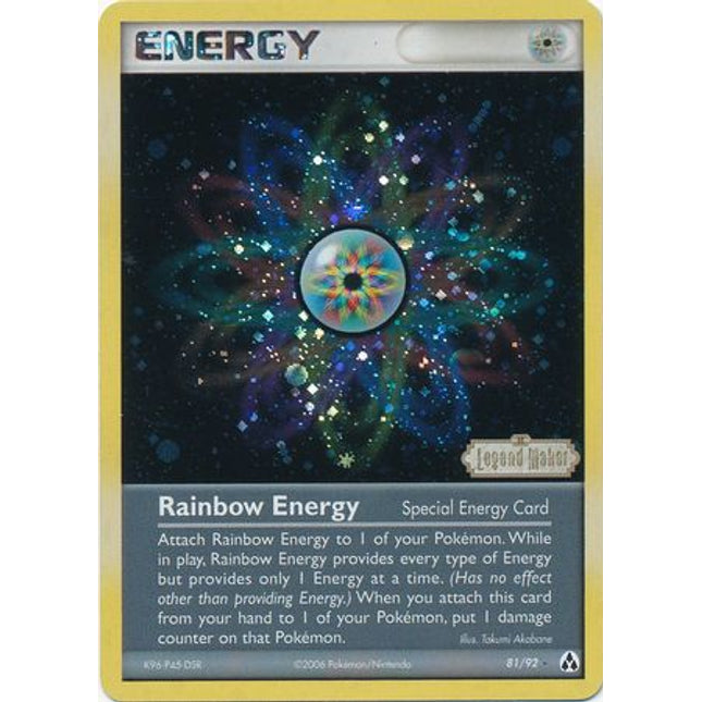 Rainbow Energy (81/92) (Stamped) [EX: Legend Maker]