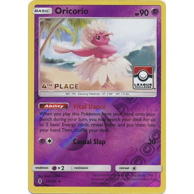 Oricorio (55/145) (League Promo 4th Place) [Sun & Moon: Guardians Rising]