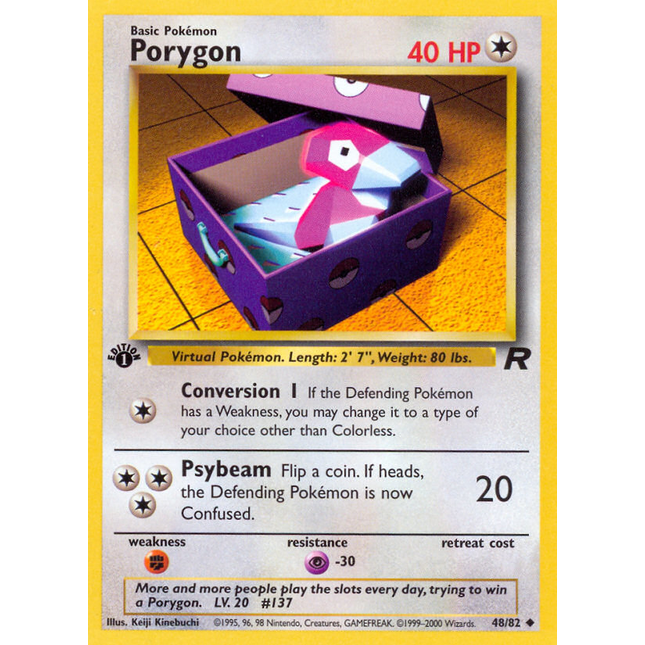 Porygon (48/82) [Team Rocket 1st Edition]