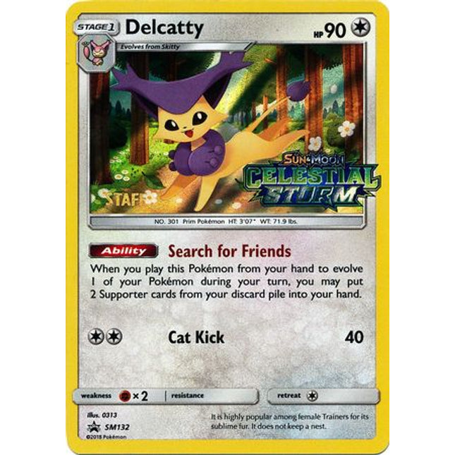 Delcatty (Staff Prerelease Promo) [SM Black Star Promos]