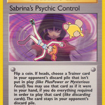 Sabrina's Psychic Control (121/132) [Gym Challenge 1st Edition]