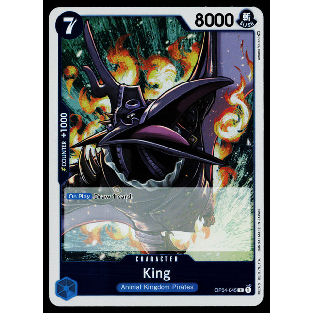 King - OP04-045 - NM - Rare - English OP04 - One Piece TCG