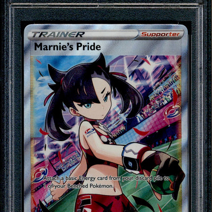 Marnie's Pride - 171/172 - PSA 10 - Full Art - Brilliant Stars - Pokemon - 68728