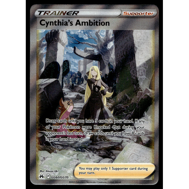 Cynthia's Ambition - GG60/GG70 - NM - Full Art - Crown Zenith - Pokemon - C3-71