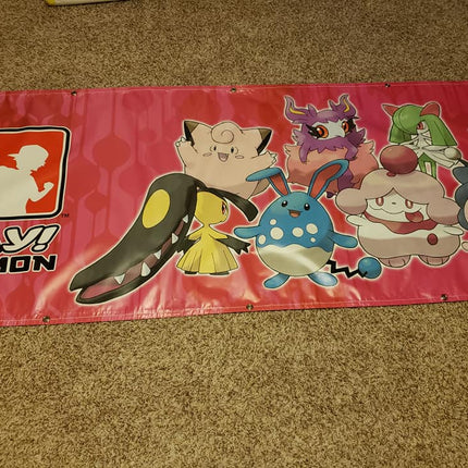 Clefairy - Play! Pokemon - Fairy Type - Wide Tarp Banner - 36"x95"