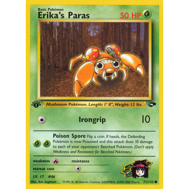 Erika's Paras (71/132) [Gym Challenge 1st Edition]