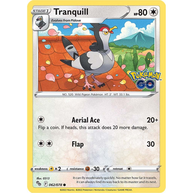 Tranquill (062/078) [Pokémon GO]