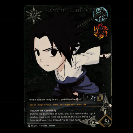 Sasuke Uchiha - PR 074 - NM - Foil - Promo - Naruto CCG - E1-60