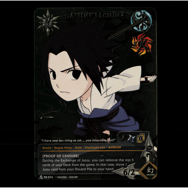 Sasuke Uchiha - PR 074 - NM - Foil - Promo - Naruto CCG - E1-60