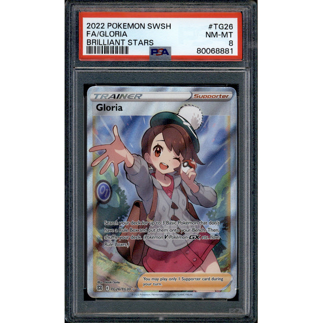 Gloria - TG26/TG30 - PSA 8 - Full Art - Brilliant Stars - Pokemon - 68881